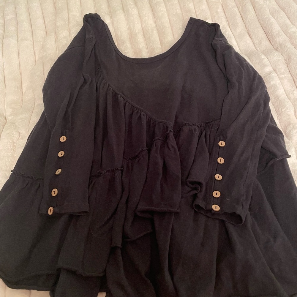 Free People ruffled top